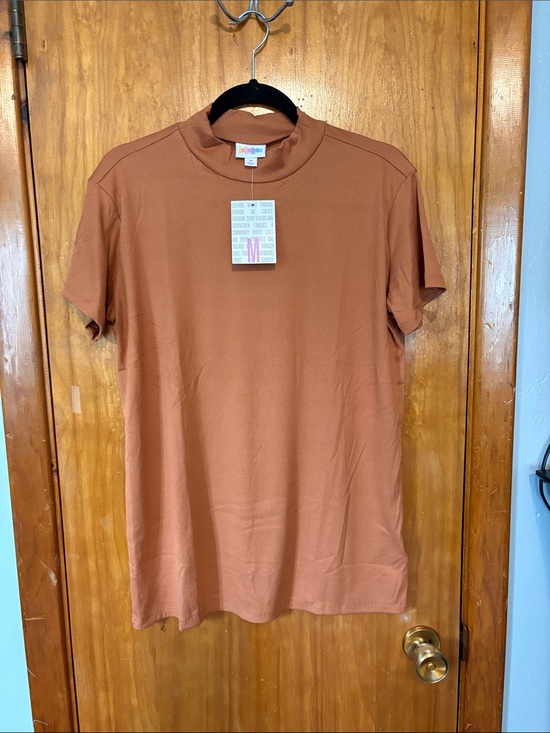 LuLaRoe Tops - NWT LuLaRoe Ruth Short Sleeve Crewneck Top in Rust - Size M
